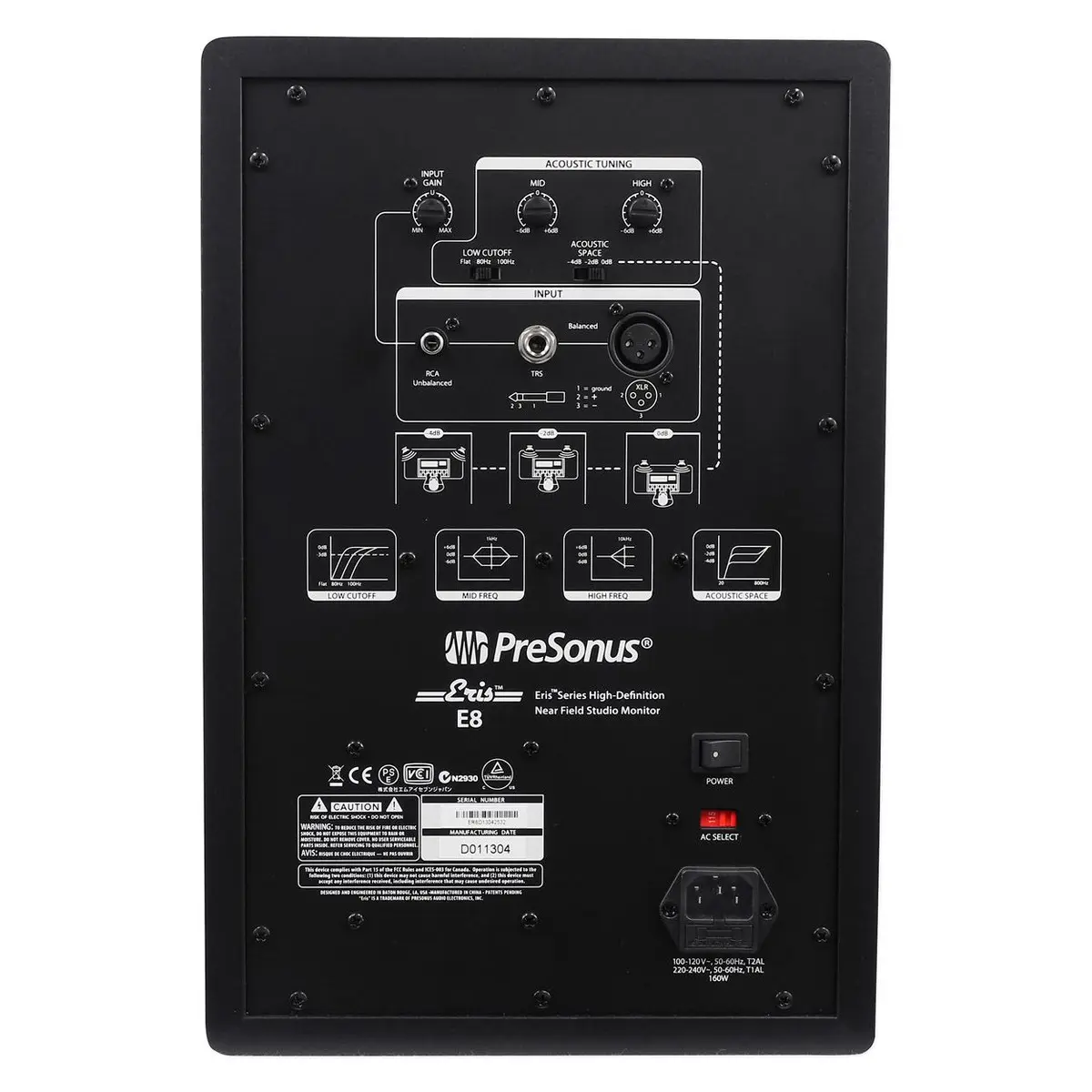 Monitor Estudio Presonus Eris 8 130W-E8 PS.12815.1448