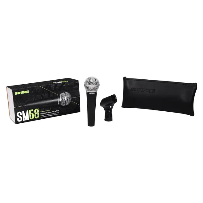 Microfone Dinâmico Shure SM58-LC PS.12815.184 - Microfone Dinâmico