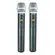 Microfone Sem Fio Duplo UHF Staner SRW48D/HT-48