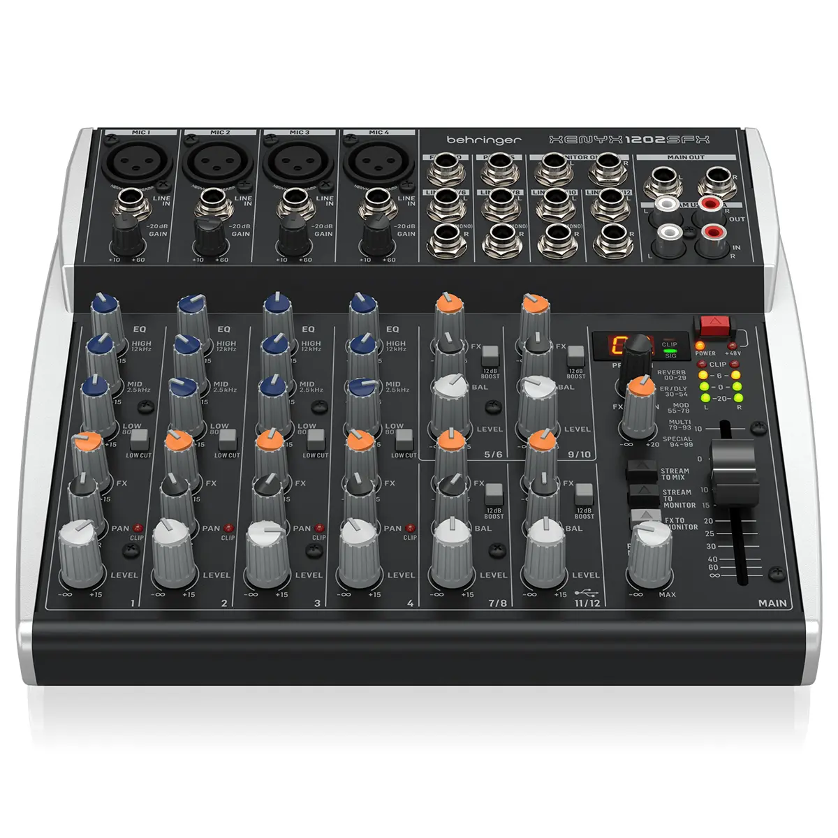 BEHRINGER XENYX 1202FXミキサー Behringer XENYX 1202FX Premium Mixer | USA