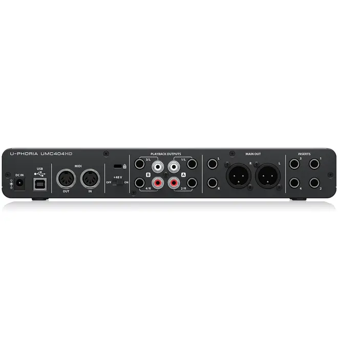 Interface de Áudio Behringer UMC404HD PS.12815.6884 - Interface de