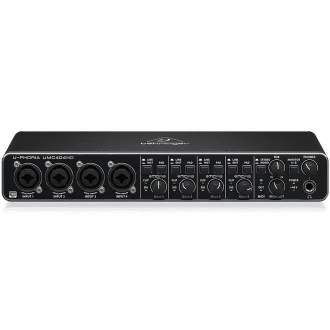 Interface de Áudio Behringer UMC404HD PS.12815.6884 - Interface de