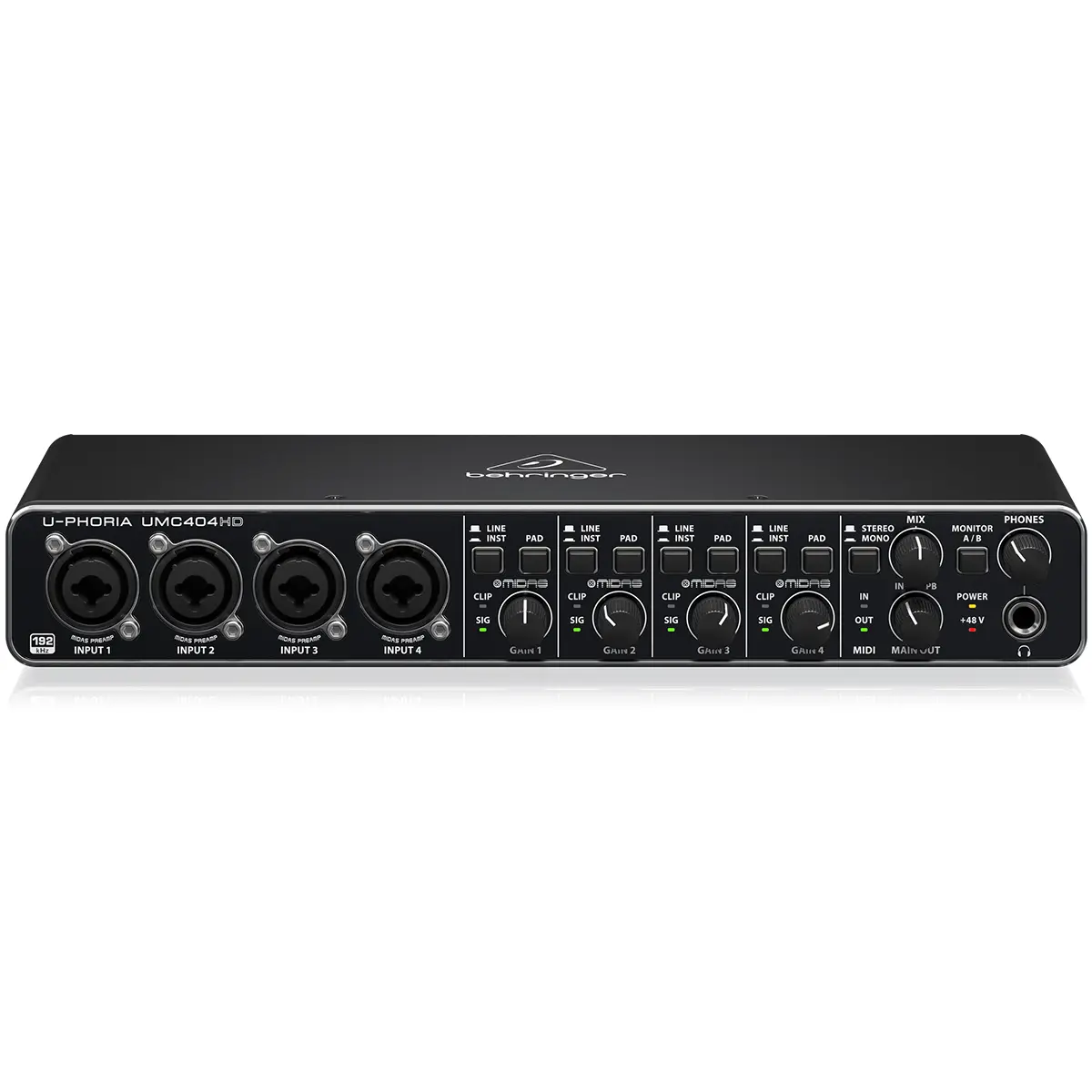 Interface de Áudio Behringer UMC404HD PS.12815.6884 - Interface de