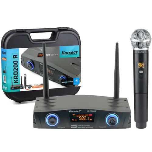 Microfone Sem Fio Karsect KRD200R