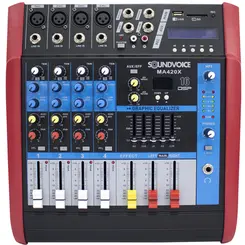 Mesa de Som Amplificada Soundvoice MA420X
