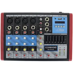 Mesa de Som Compacta Soundvoice MC6 EUX