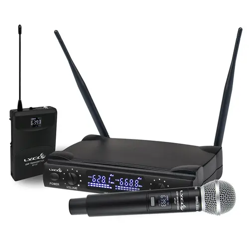 Microfone Sem Fio UHF Lyco UH 08MHLI
