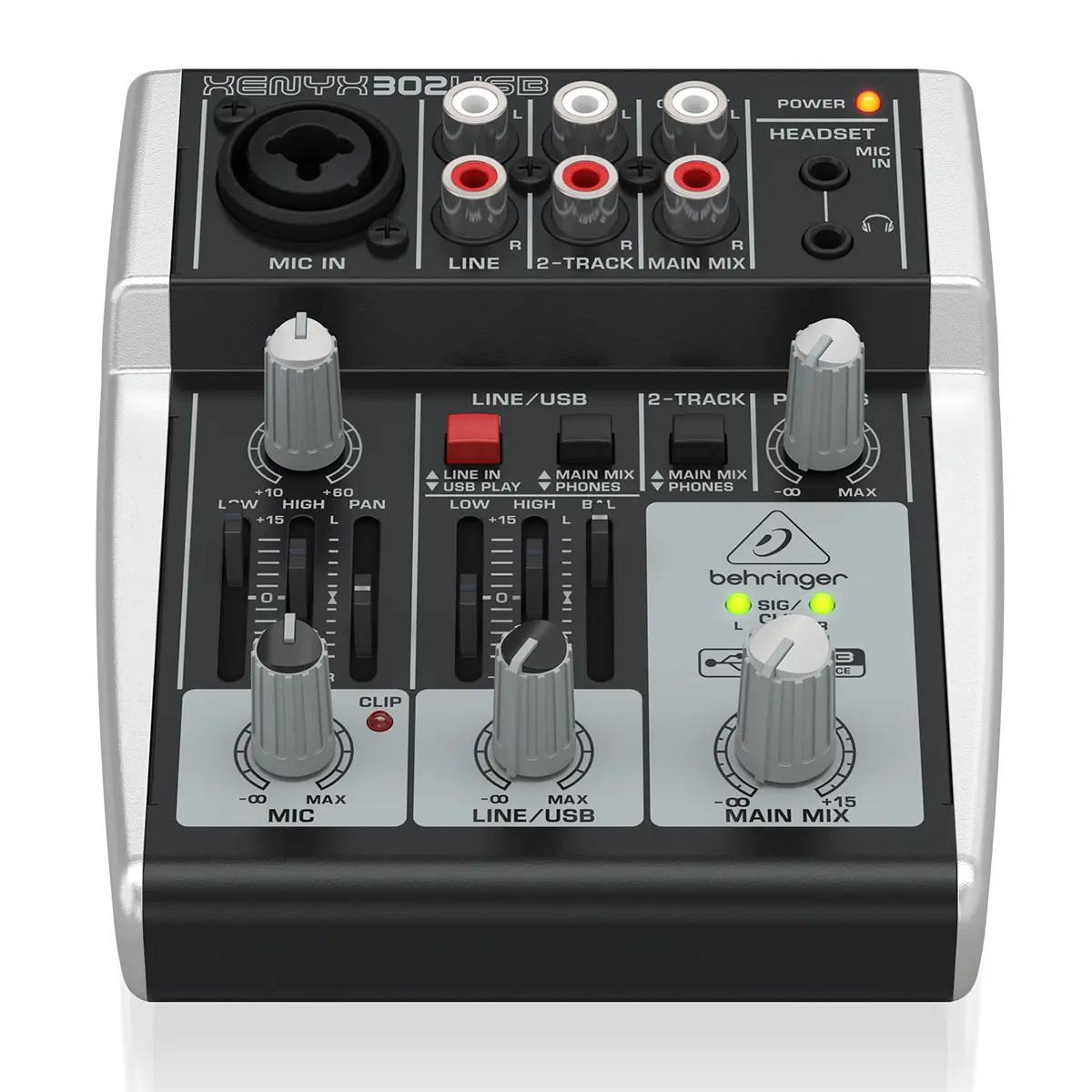 Mesa Behringer XENYX 302 USB PS.12815.341 - Mesa Behringer XENYX