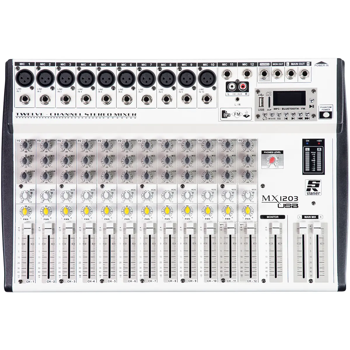 masamasa Mesa Analógica Staner MX 1203 USB PS.12815.6742 - Mesa Analógica