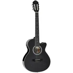 Violão Mini Jumbo Elétrico Vogga VCE340 BMF (Black Maple Flamed)