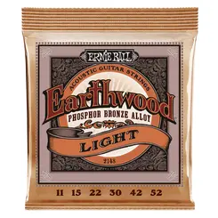 Enc 011-052 Ernie Ball p/Violão Aço Earthwood Tensão Leve Phophor Bronze P02148