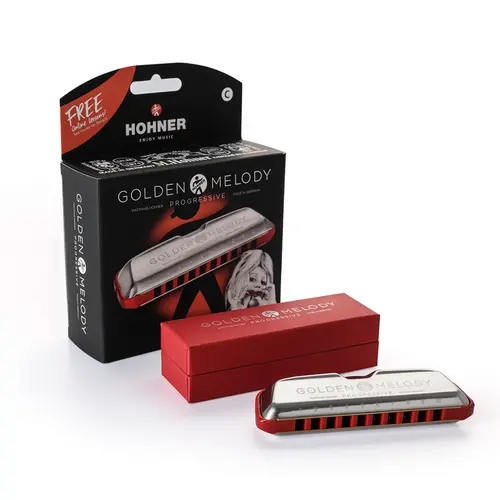 Gaita Harmônica Hohner Golden Melody 542/20 FA PS.12815.85 - Gaita