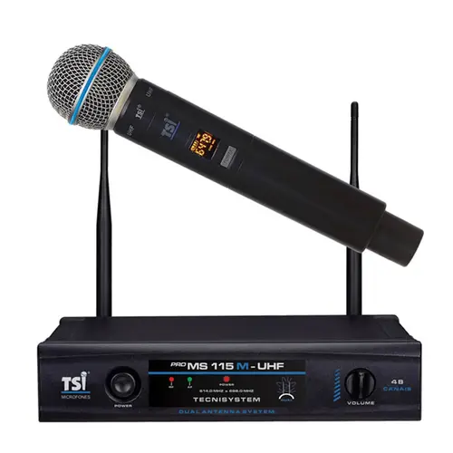 Microfone Sem Fio TSI PRO MS-115M UHF