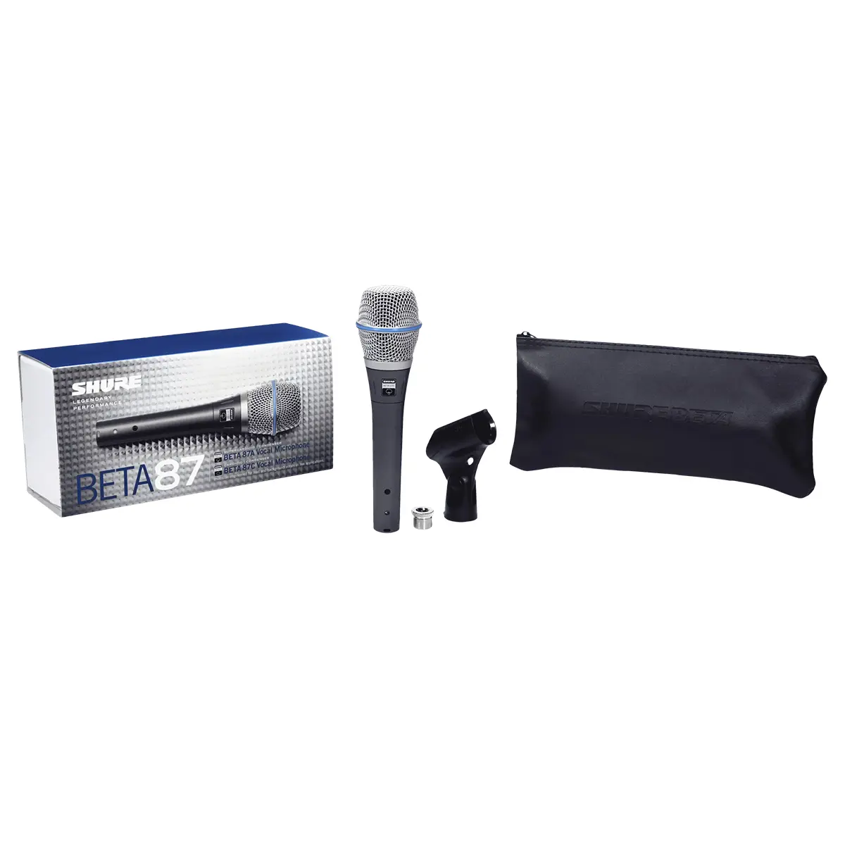 Microfone de Mão Shure Beta 87A PS.12815.3169 - Microfone de Mão