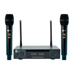 Microfone sem Fio Duplo UHF Custom Sound CW 60