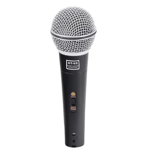 Microfone Com Fio Dinâmico Staner ST-62