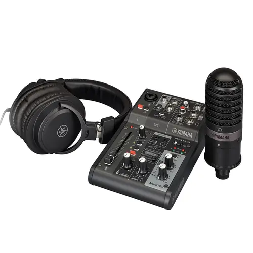 Kit Streaming Yamaha AG 03 MK2 LSPK Preto PS.12815.9239 Kit Streaming Yamaha AG 03 MK2 LSPK Preto PS.12815.9239