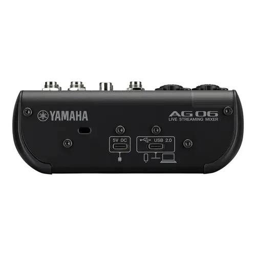 Interface de Áudio Yamaha AG06MK2 Preta PS.12815.9237 - Interface