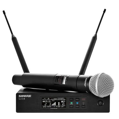 Microfone Shure QLXD24BR/ SM58-J50 PS.12815.7173 - Microfone Shure