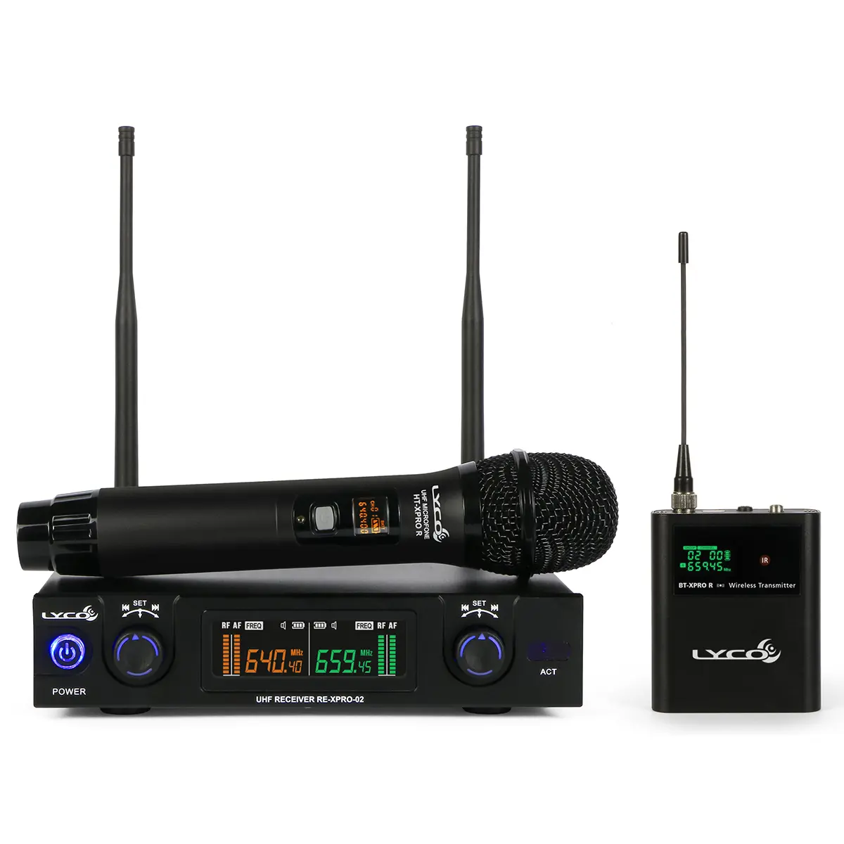 Microfone Sem Fio Headset UHF Lyco UHXPRO-02MHLI PS.12815.3063