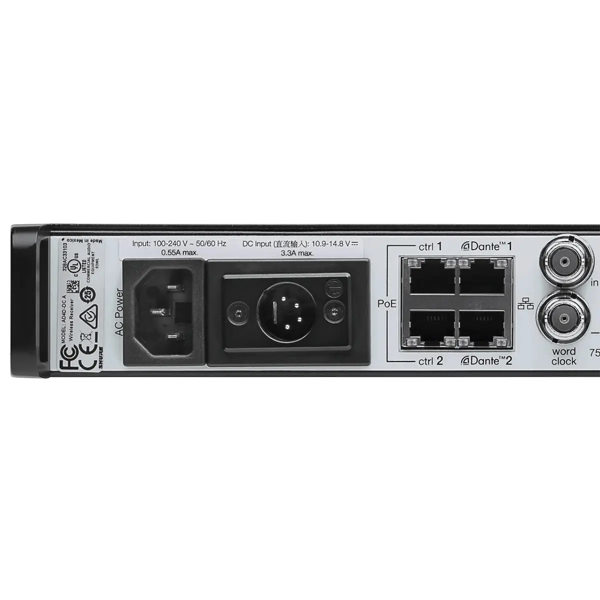Receptor Wireless Shure AD4D BR PS.12815.9689 - Receptor Wireless
