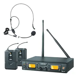 Microfone SF Duplo Headset UHF Staner SRW48D/HT9A