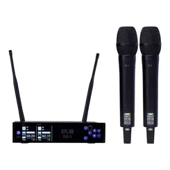 Microfone Sem Fio Duplo UHF Dylan QS-5