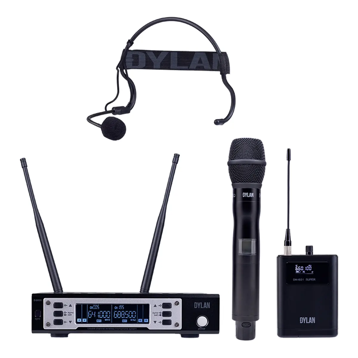 ディバインフロー Microfone Sem Fio Dylan D-9005S PS.12815.9862 - Microfone Sem Fio