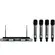 Microfone Sem Fio Quadruplo de Mão Rack Karsect KRP4R