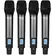 Microfone Sem Fio Quadruplo de Mão Rack Karsect KRP4R
