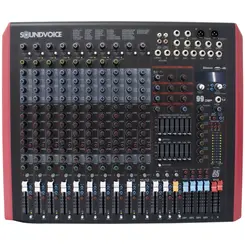 Mesa de Som Profissional Soundvoice MP-126