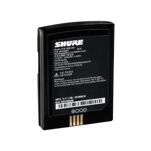 Bateria Recarregavel Shure SB910M