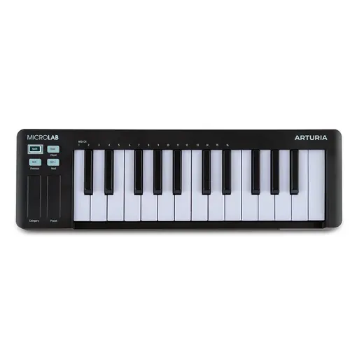 Teclado Controlador Arturia 25 Teclas Microlab MK3 Preto