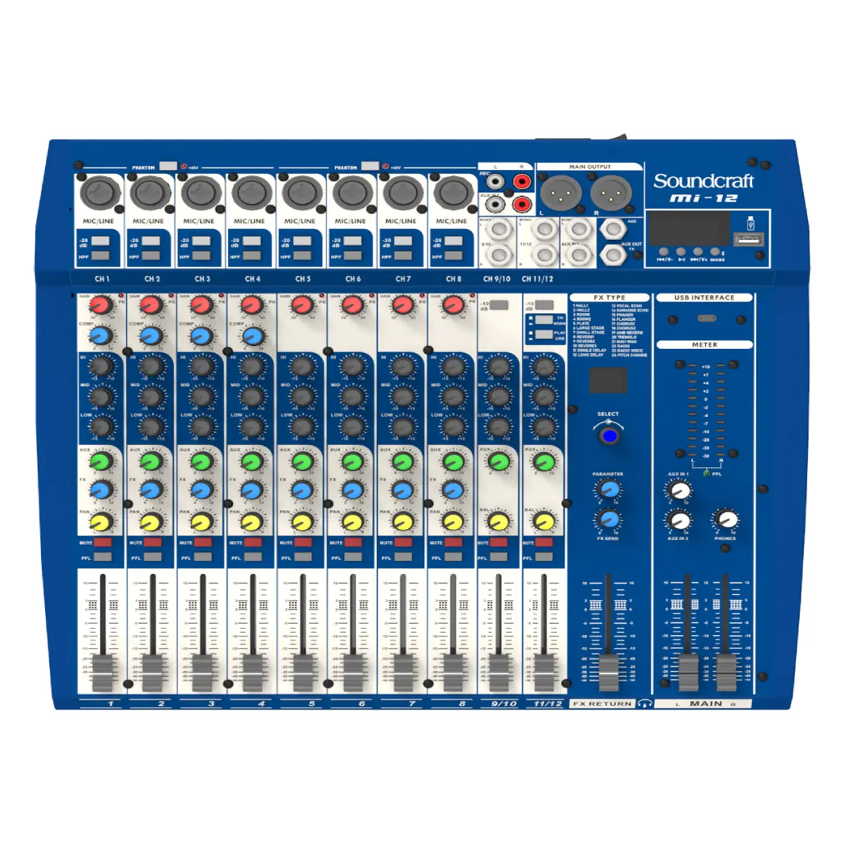 Mixer Soundcraft MI-12 PS.12815.10102 - Mixer Soundcraft MI-12
