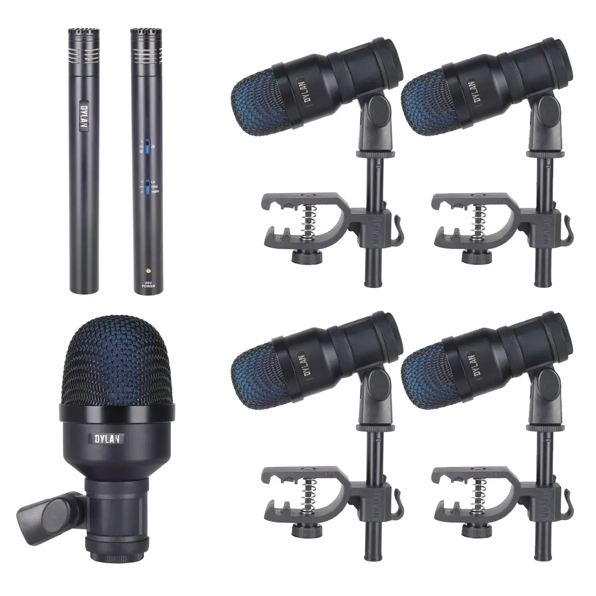 ✨A579/A☆ dedekun Kit Microfone Para Bateria Dylan DDX-7000 PS.12815.10172 - Kit