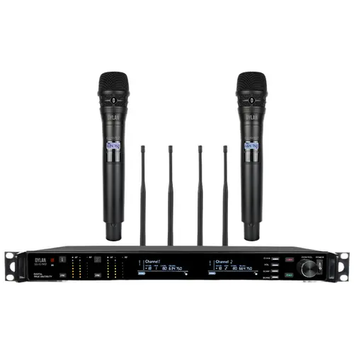 Microfone Sem Fio Dupli UHF Dylan QS-10/M2