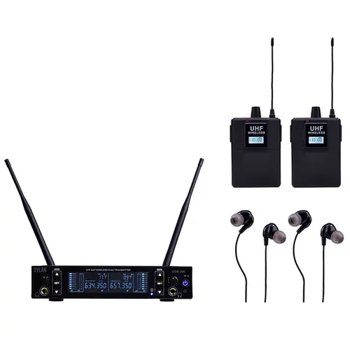 Sistema de Monitor Sem Fio UHF C/2 Bodypack Dylan DSM-300