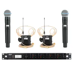 Kit ULXD4Q 4 Canais Com 2 ULXD2/B58 / 2 ULXD1 / 2 DPA-4288